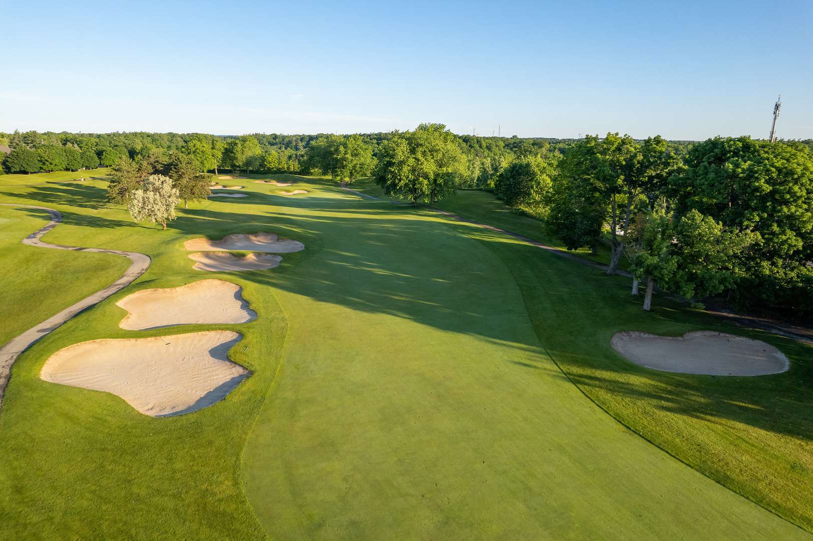 Glen Abbey Golf Club hole and bunkers